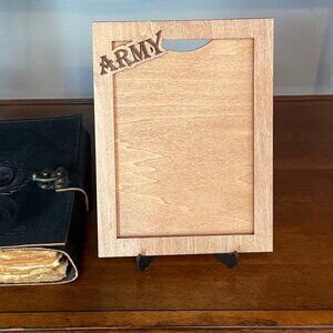 5x7 Wood Army Picture Frame Veteran Picture Frame Military Picture Frame